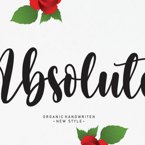 Absolute | Script font cover image.