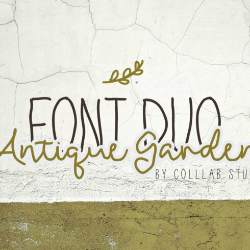 Antique Garden | A Unique Font Duo cover image.