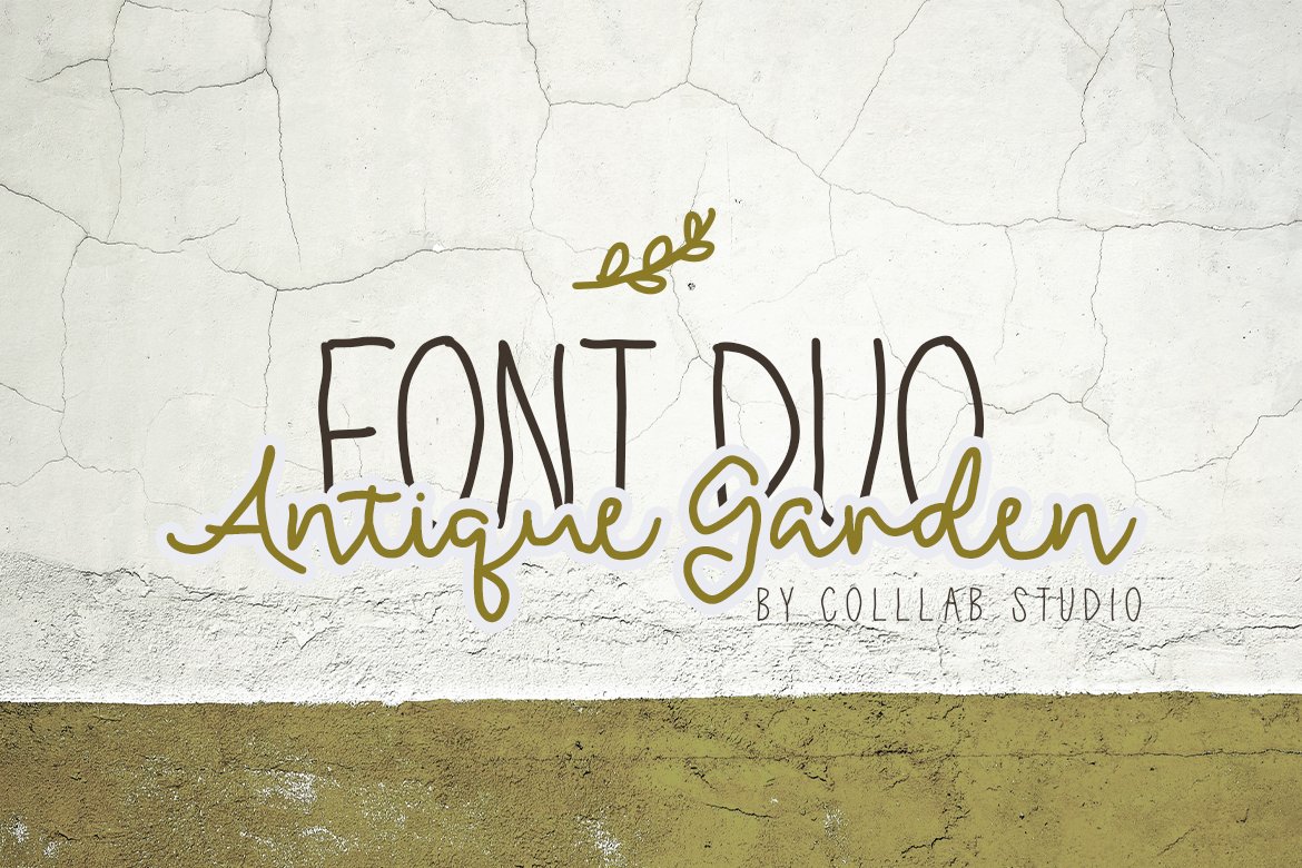 Antique Garden | A Unique Font Duo cover image.