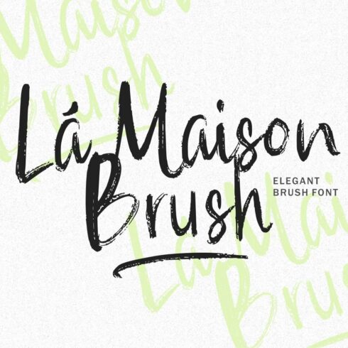 La Maison Brush Font cover image.