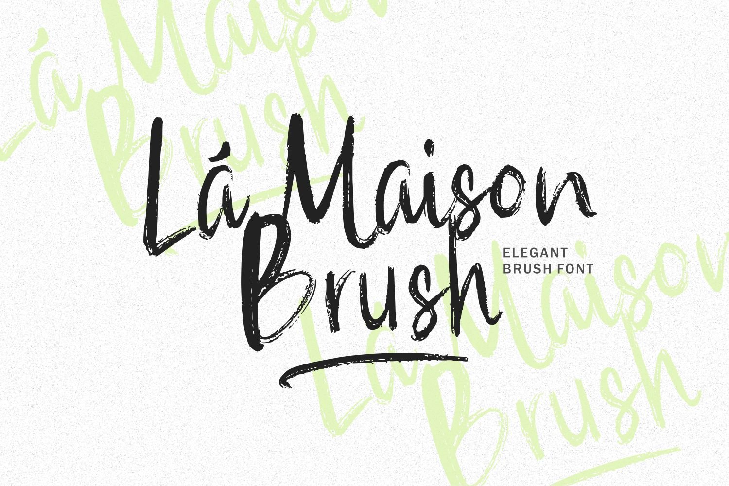 La Maison Brush Font cover image.