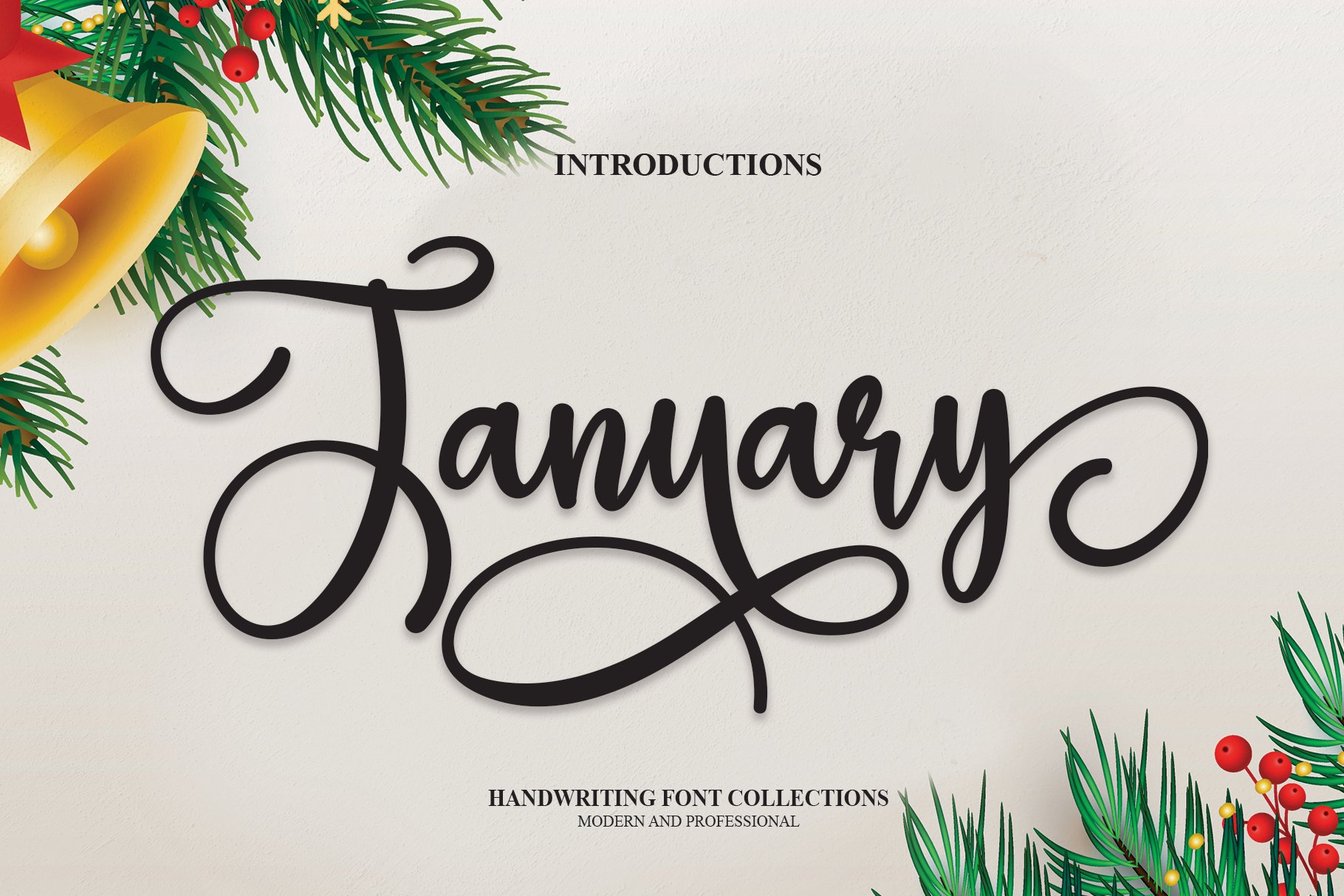 January | Script Font cover image.