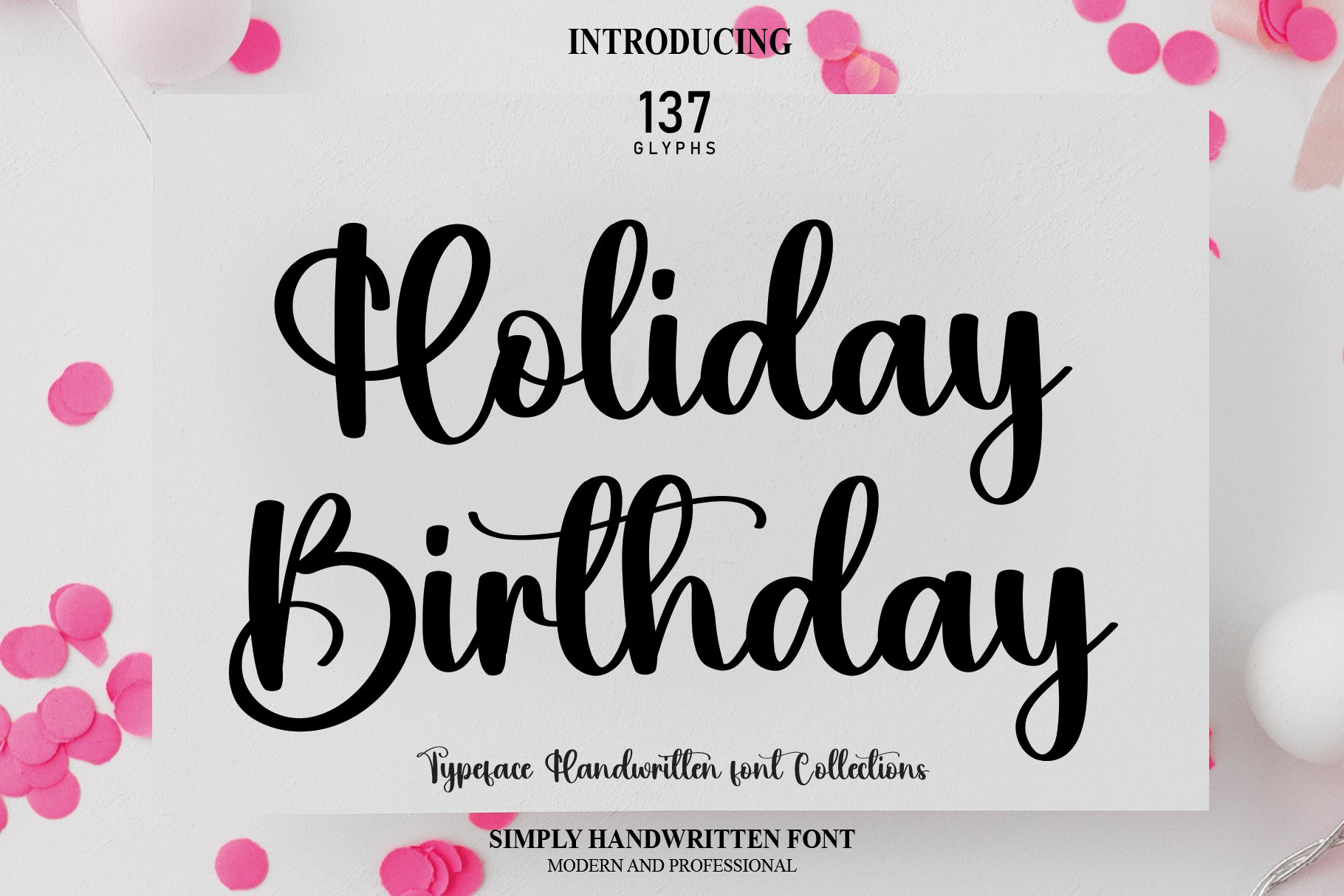 Holiday Birthday | Script Font cover image.