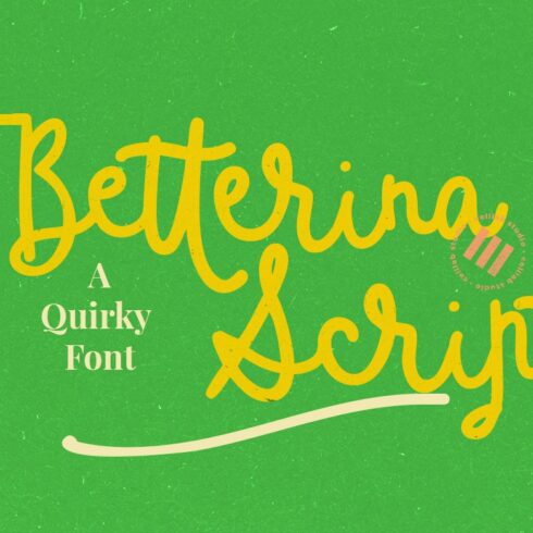 Betterina Script  | A Quirky Font cover image.