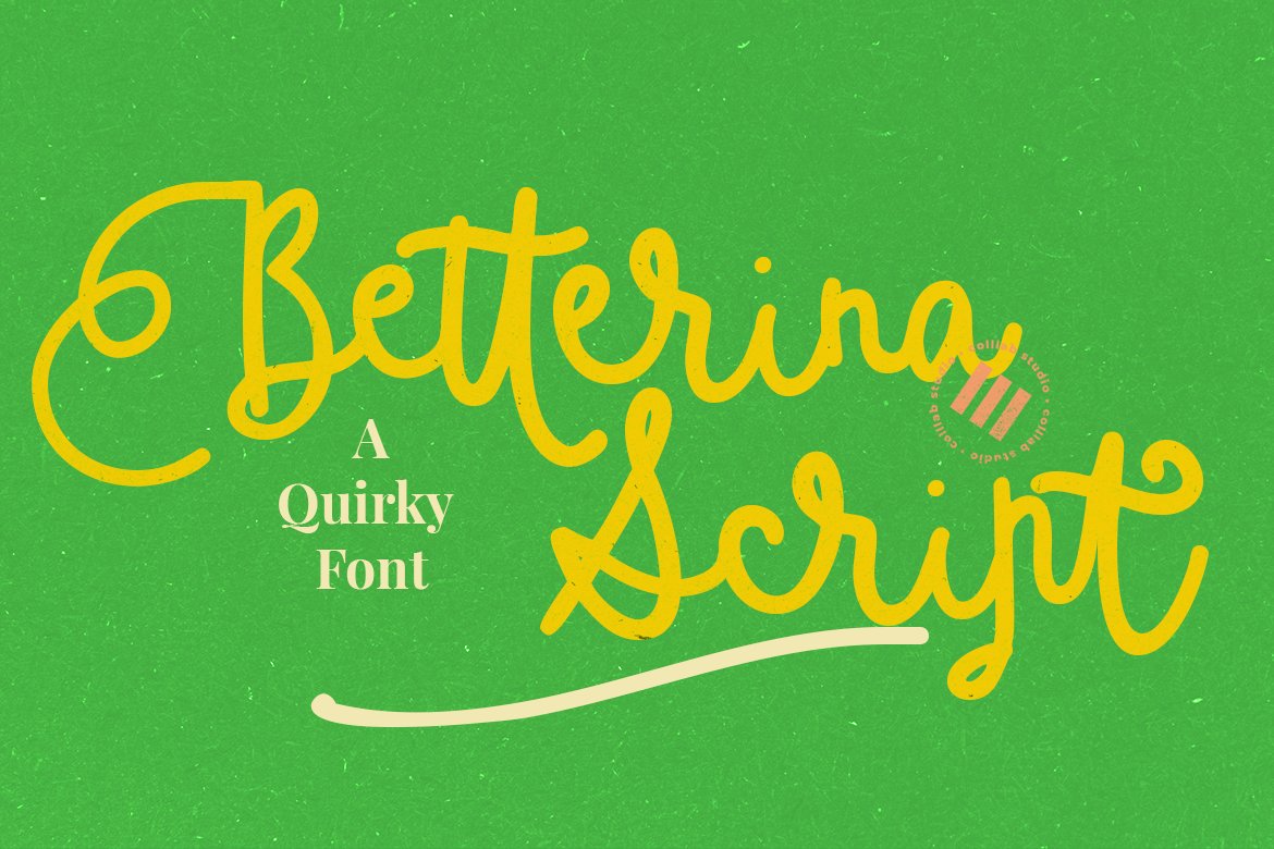 Betterina Script  | A Quirky Font cover image.