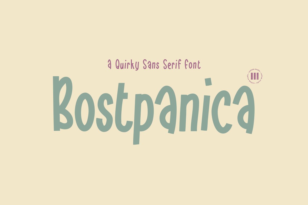 Bostpanica | A Quirky San Serif Font cover image.