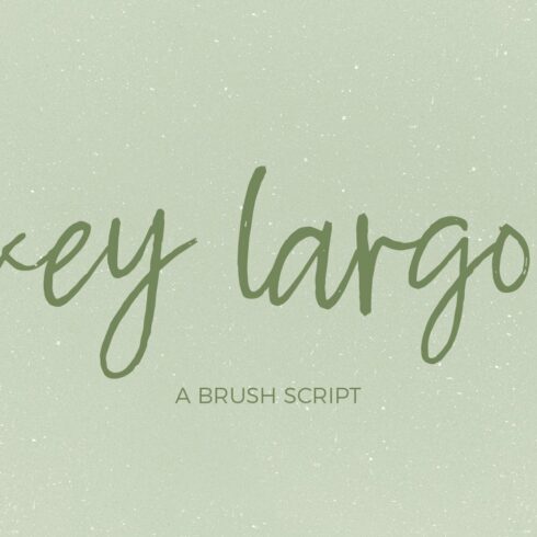 Key Largo Brush Script cover image.