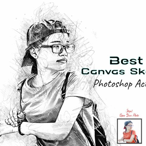 Best Canvas Sketch Photoshop Actioncover image.