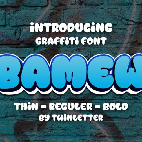 BAMEW - Display Graffiti Style Font cover image.