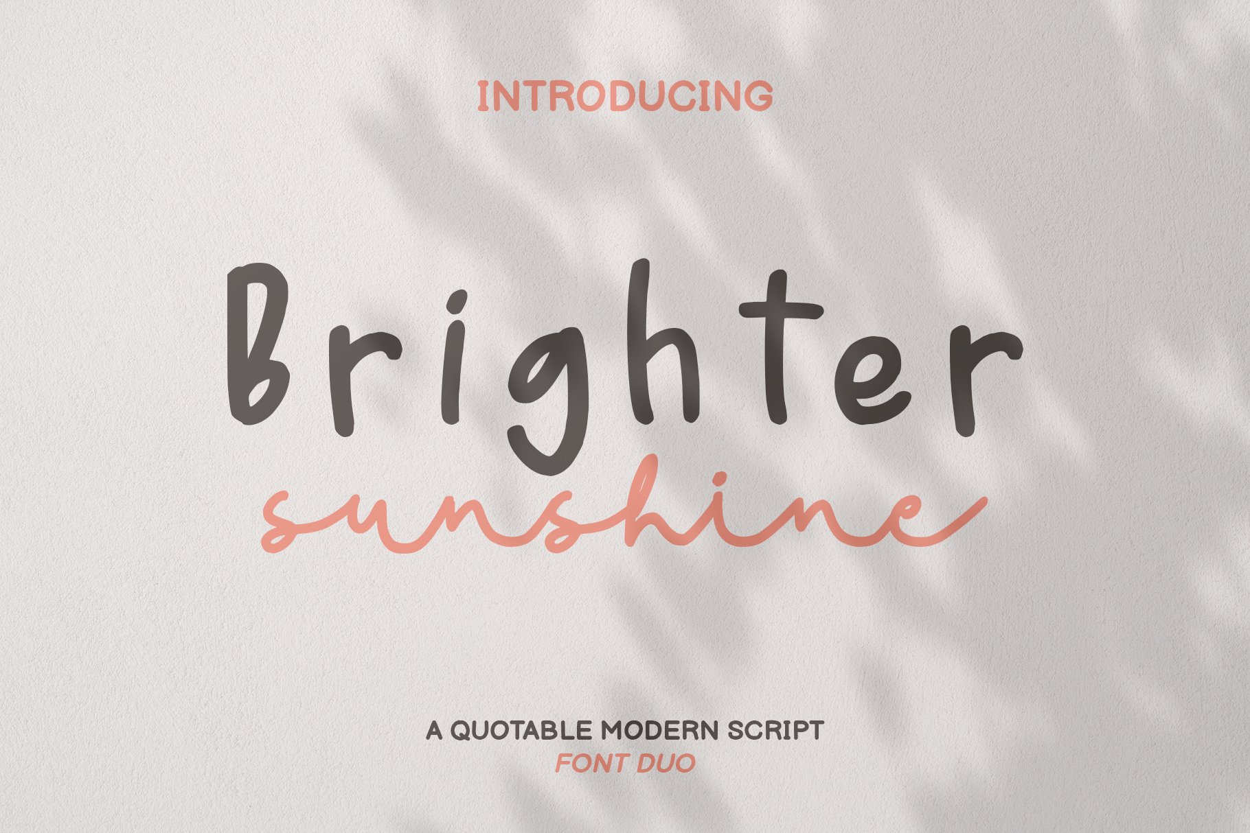 Brighter Sunshine| Quotable Font Duo cover image.