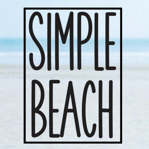 Simple Beach | Script Font cover image.