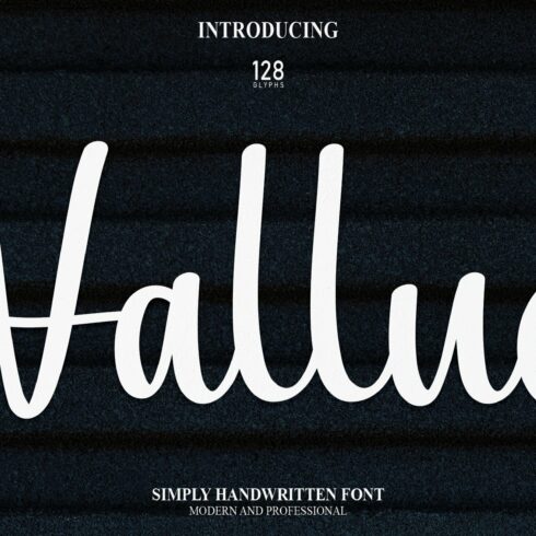 Vallue | Script Font cover image.