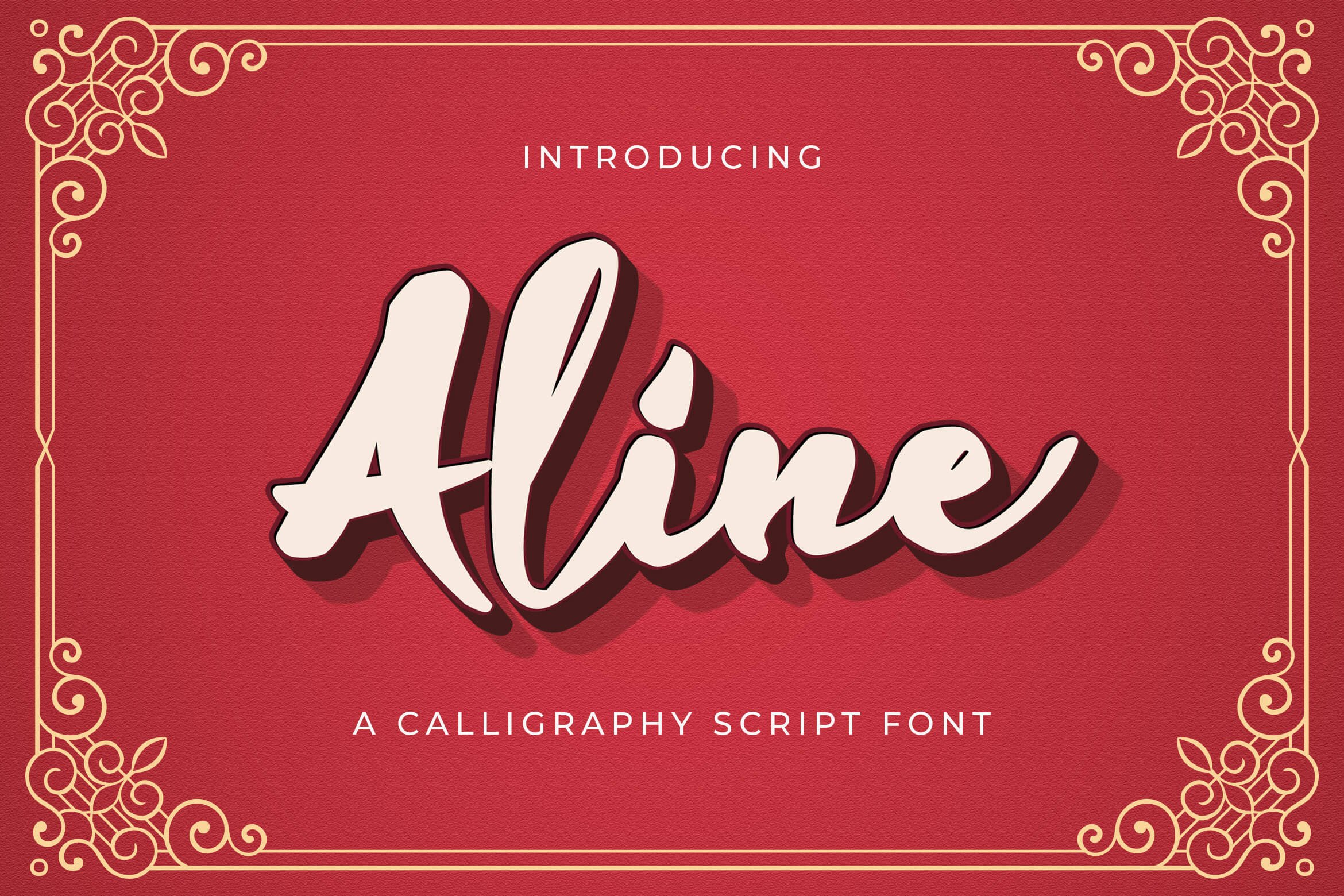 Aline - Handwritten Font cover image.