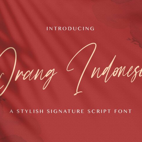 Orang Indonesia - Handwritten Font cover image.