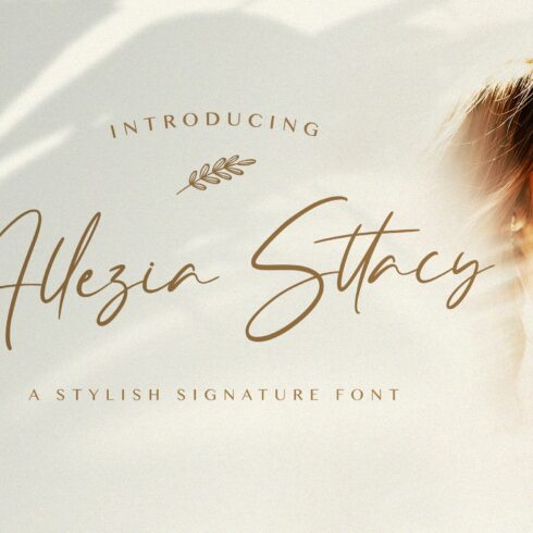 Allezia Sttacy - Handwritten Font cover image.