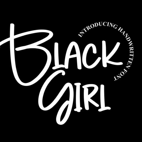 Black Girl | Script Font cover image.