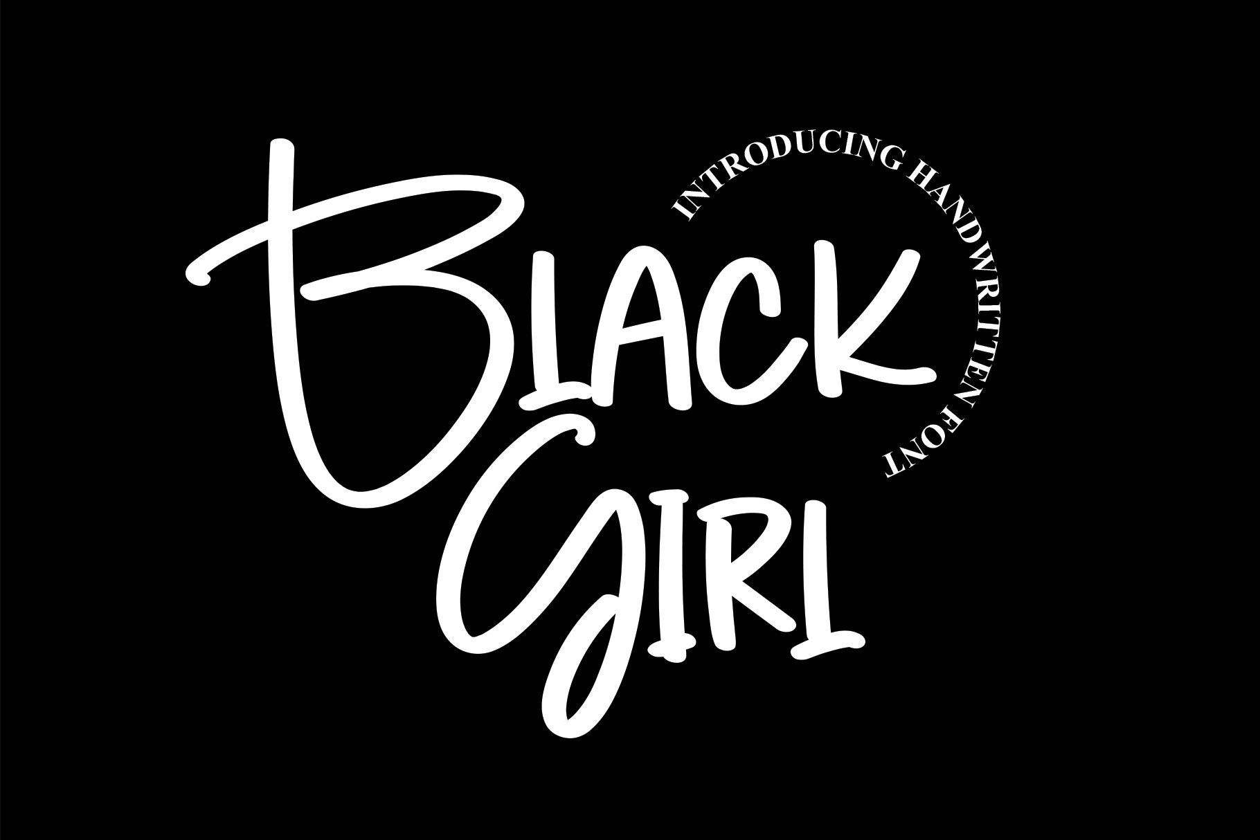 Black Girl | Script Font cover image.