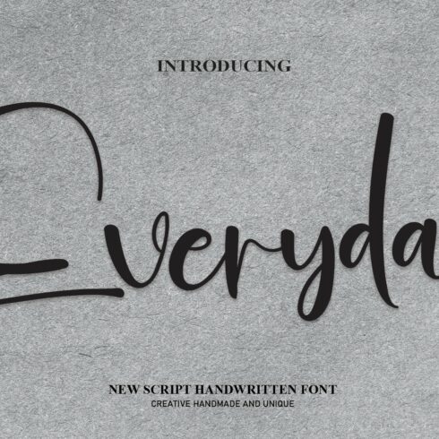 Everyday | Script Font cover image.