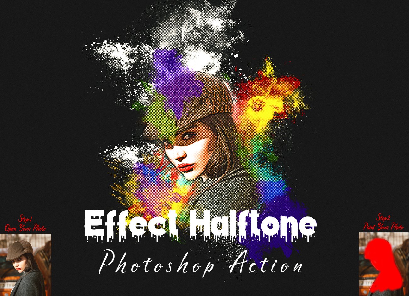 Effect Halftone Photoshop Actioncover image.