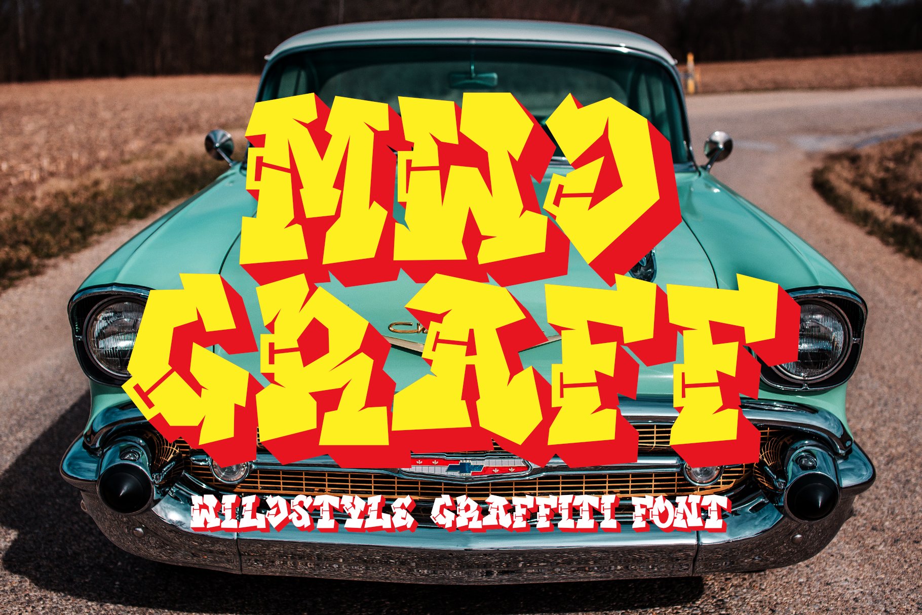 MWD Graff - Wildstyle Graffiti Font cover image.