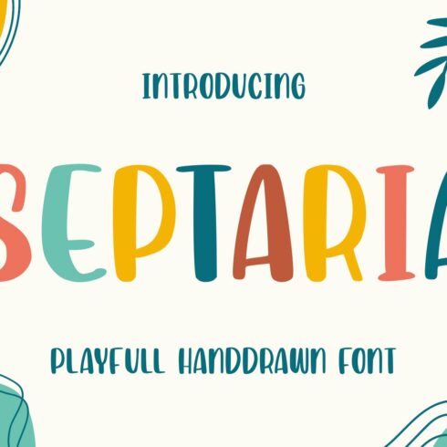 Septaria | Playfull Handdrawn Font cover image.