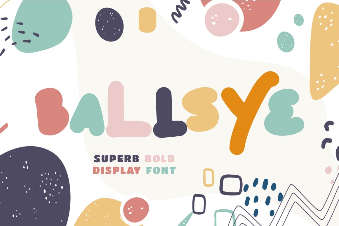 Ballsye - Superb Bold Display Font cover image.