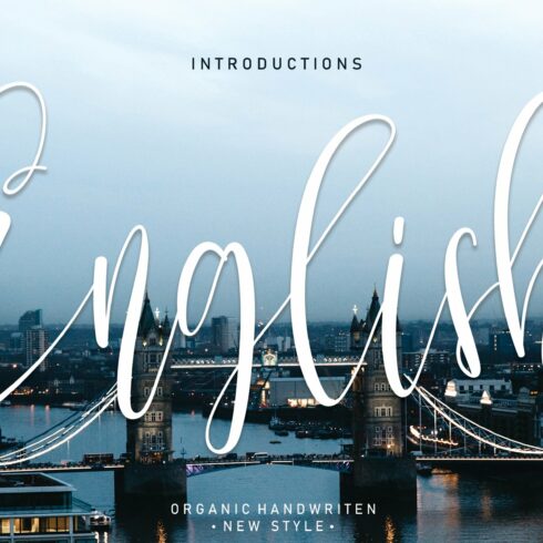 English | Script font cover image.