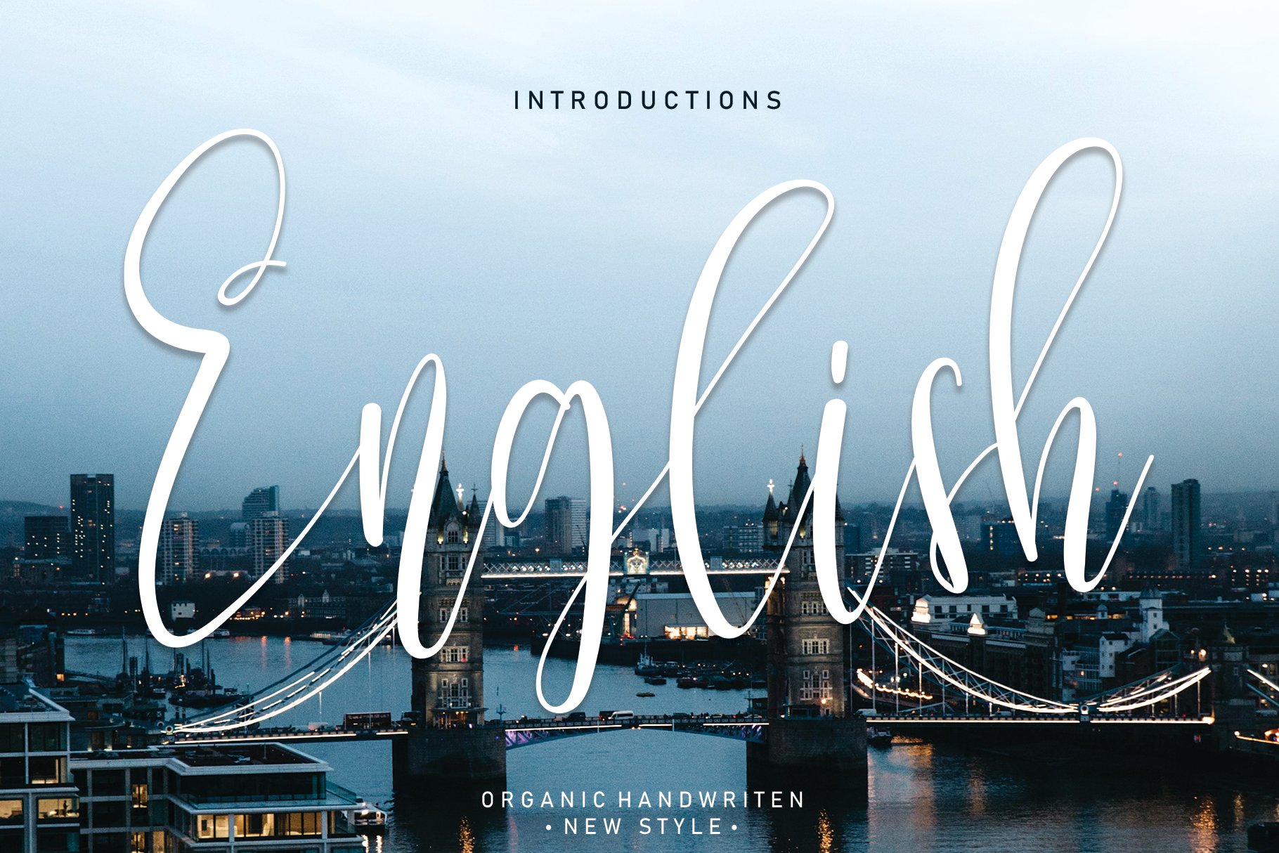 English | Script font cover image.