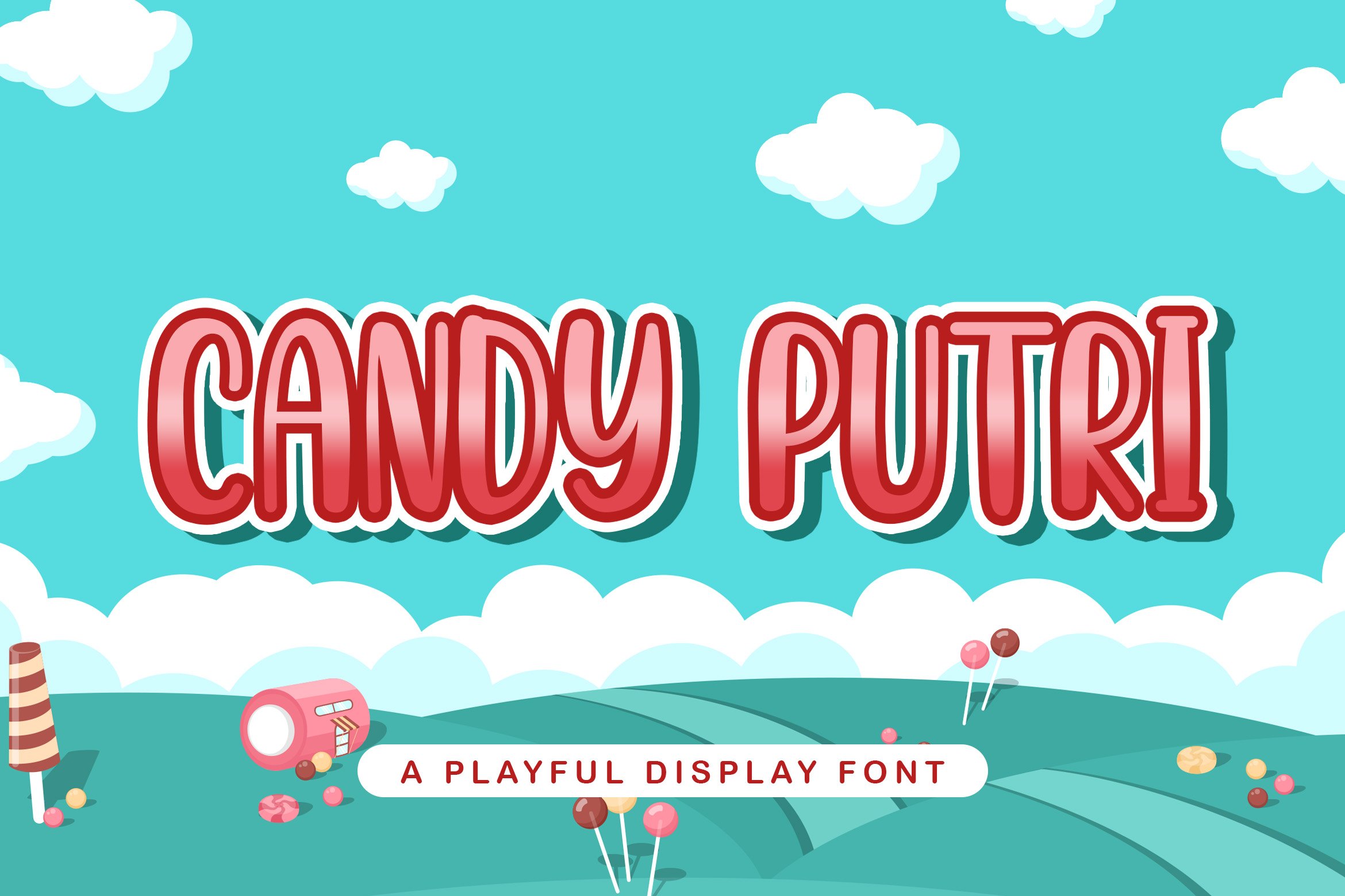 CANDY PUTRI - Playful Display Font cover image.