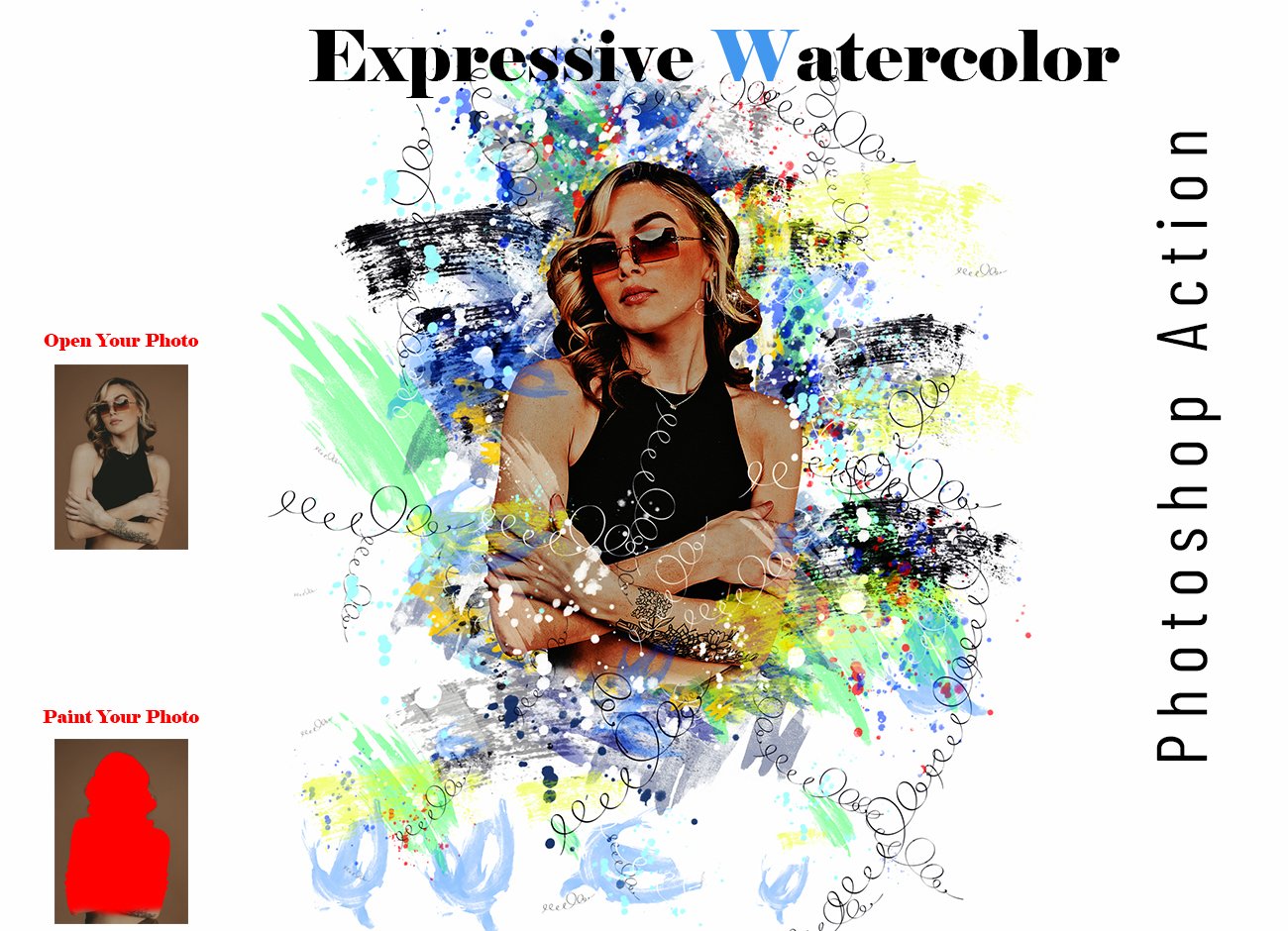 Expressive Watercolor PS Actioncover image.