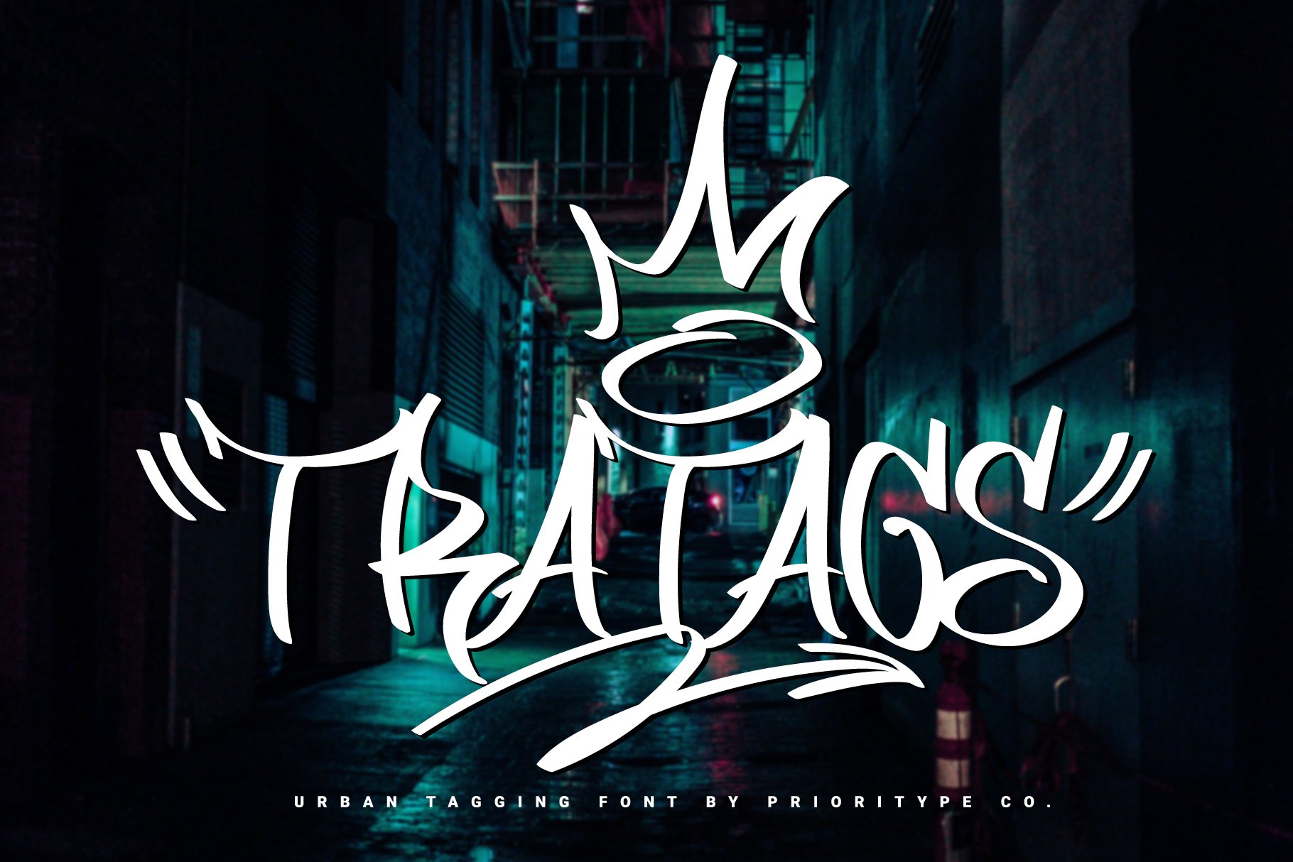 Tratags - Tagging Graffiti Font cover image.