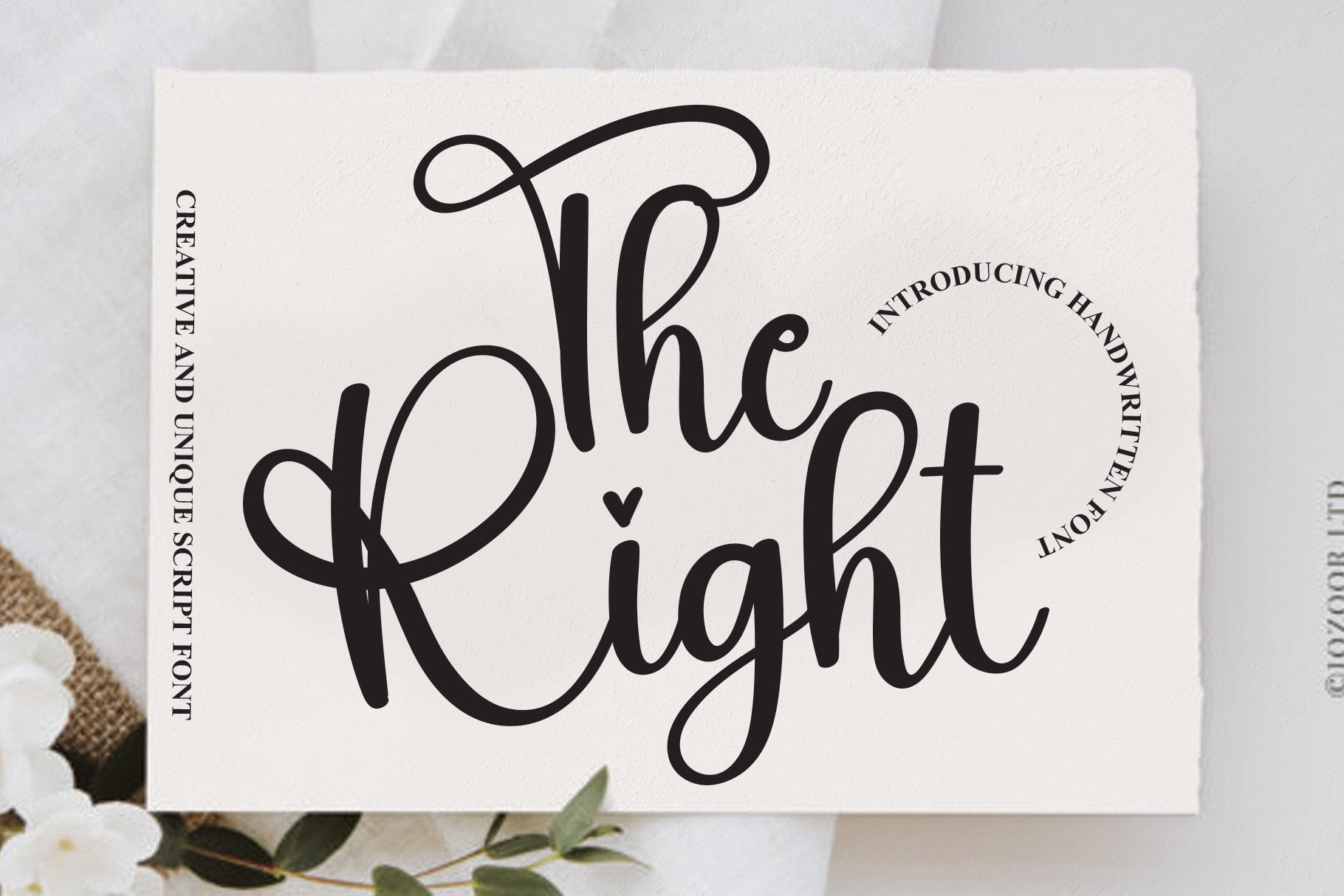 The Right | Script Font cover image.