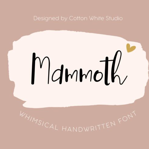 Mammoth Quirky Font cover image.