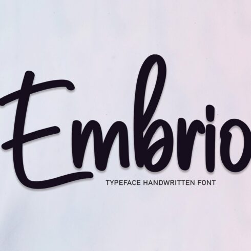 Embrio | Script Font cover image.