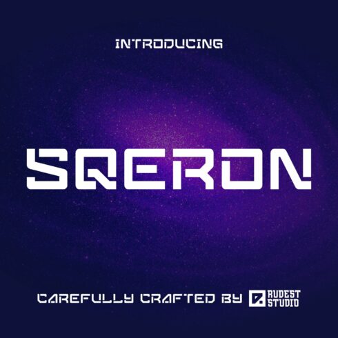 Sqeron - Sci-Fi Font cover image.