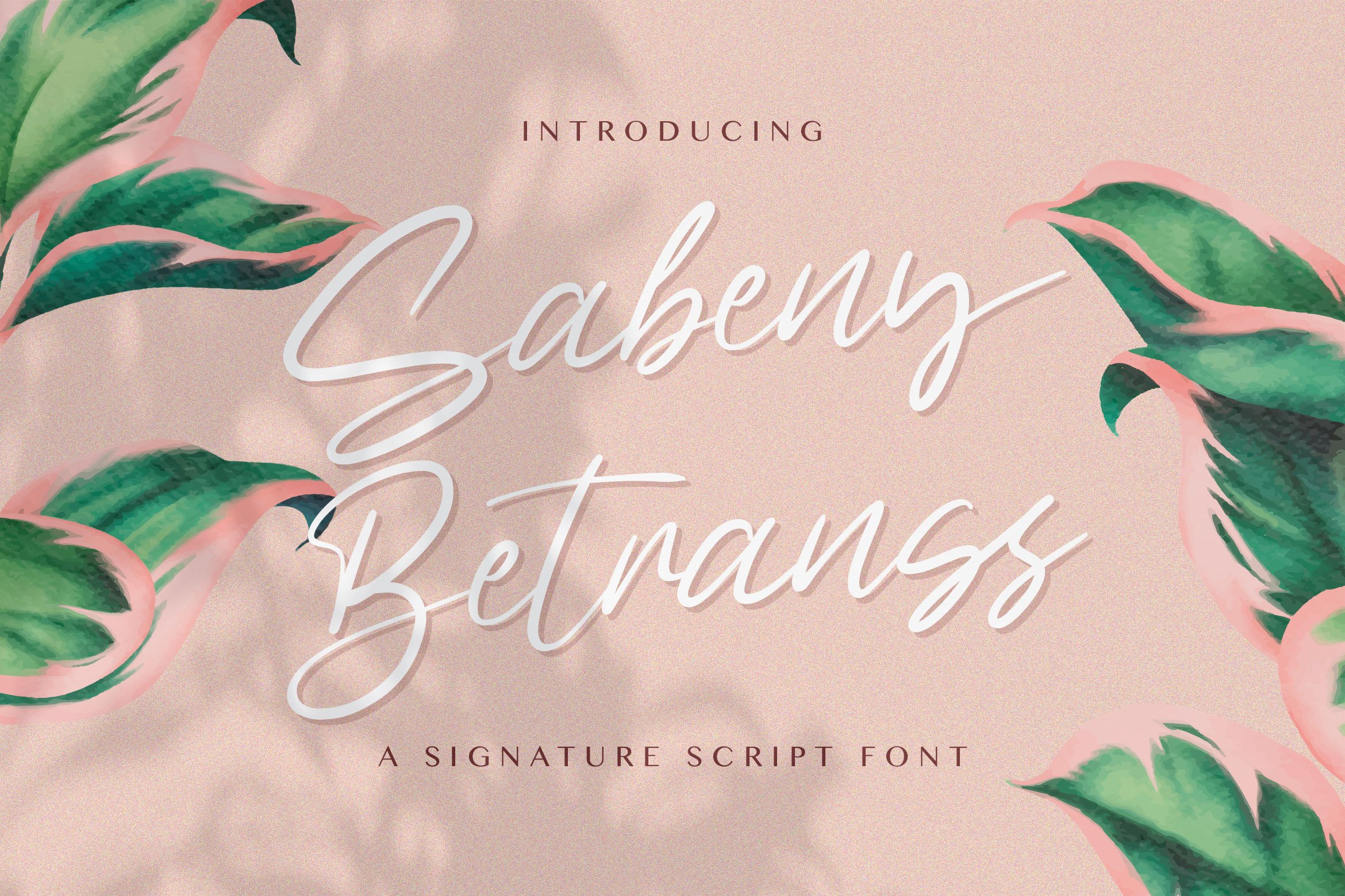 Sabeny Betranss - Handwritten Font cover image.