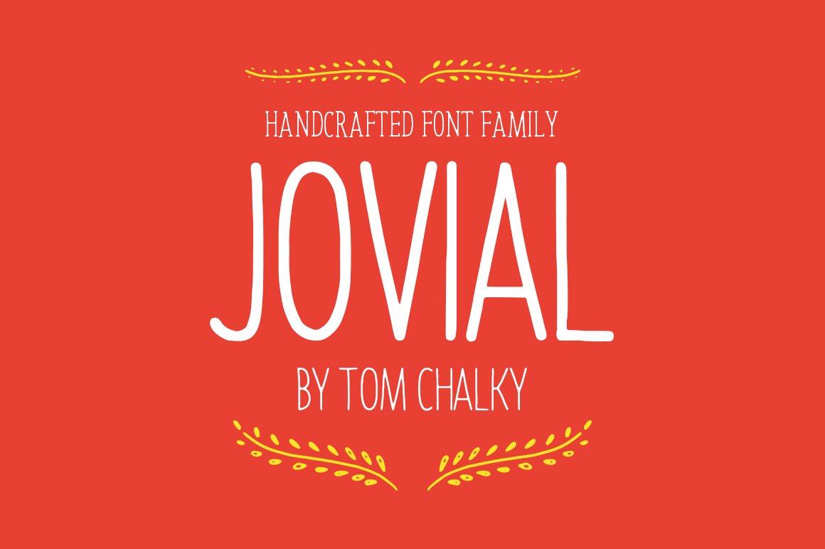 Jovial Font Family + Bonus Elements! preview image.
