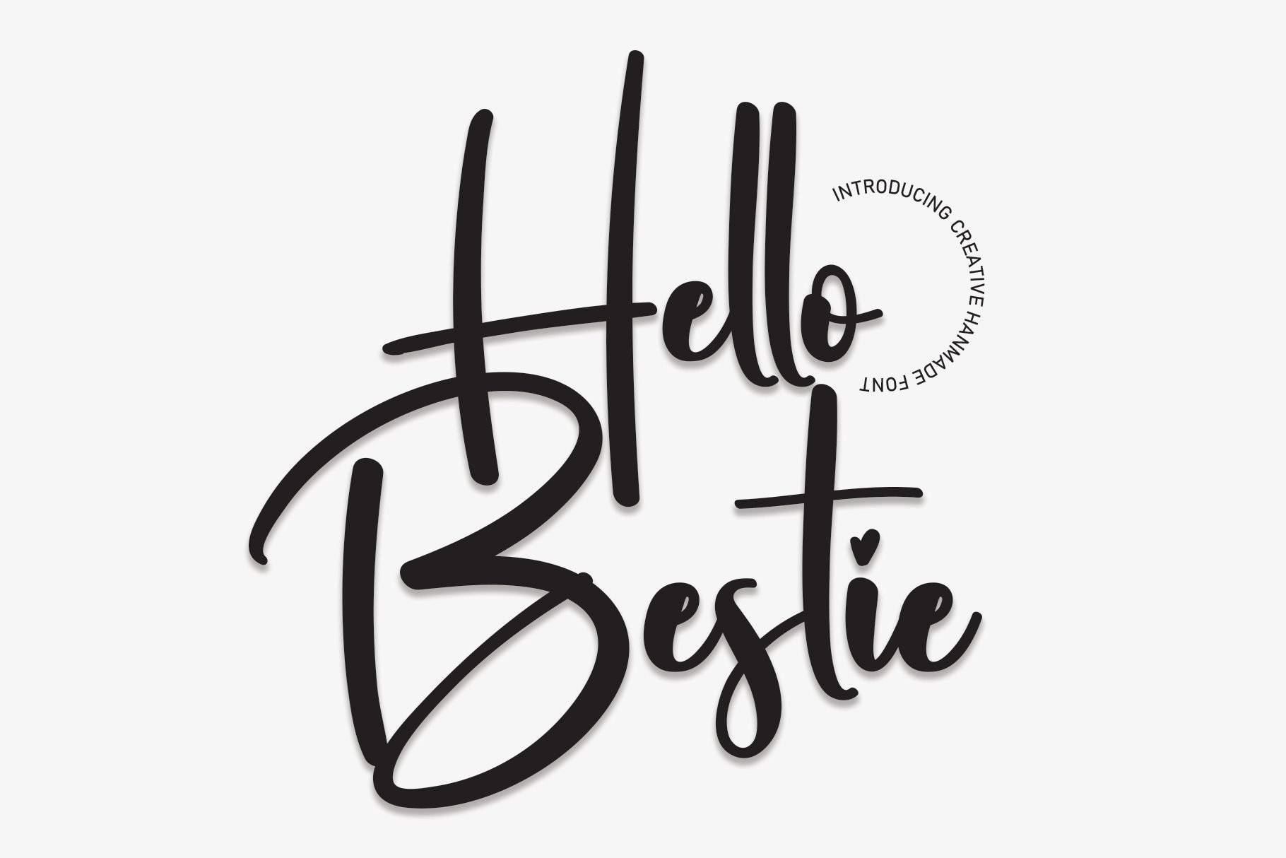 Hello Bestie | Script Font cover image.