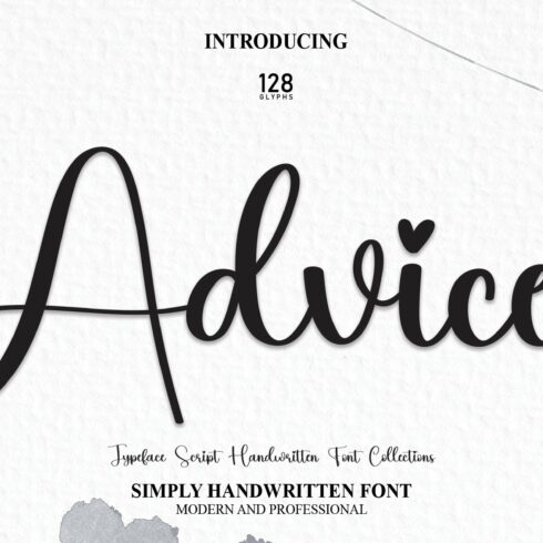 Advice | Script Font cover image.