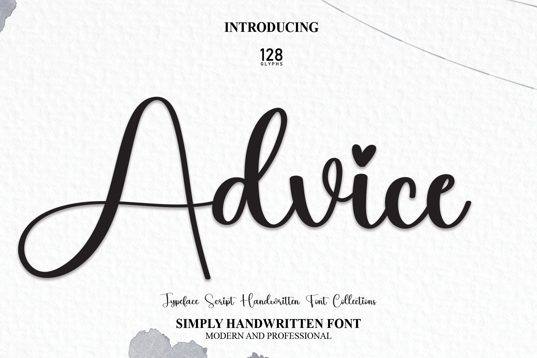 Advice | Script Font cover image.