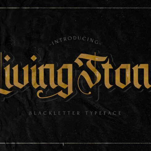 Livingstone - Blackletter Font cover image.