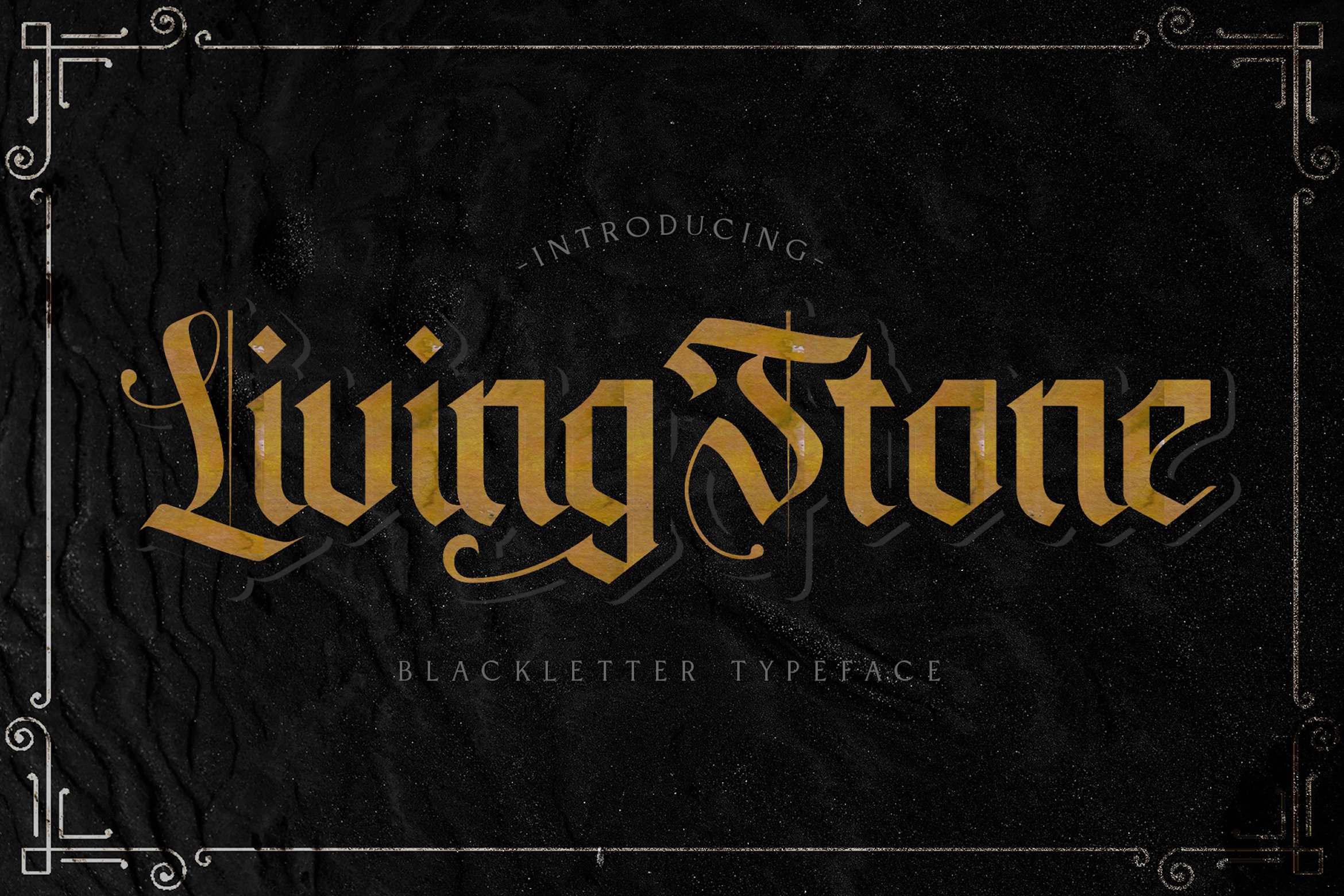 Livingstone - Blackletter Font cover image.