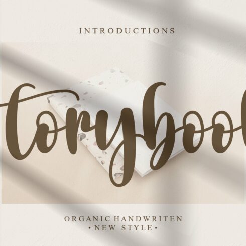 Storybook | Script font cover image.