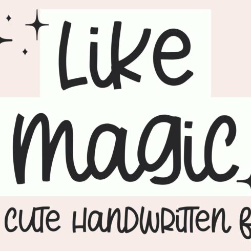 Like Magic, Fun Handwritten Font cover image.