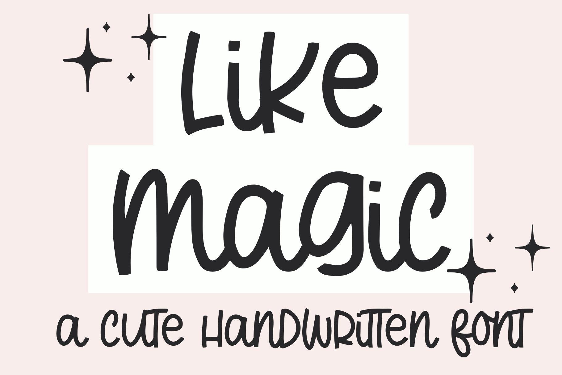 Like Magic, Fun Handwritten Font cover image.