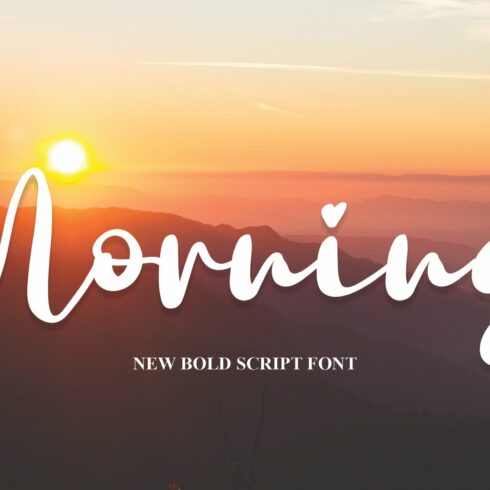 Morning | Script Font cover image.