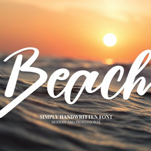 Beach | Script Font cover image.