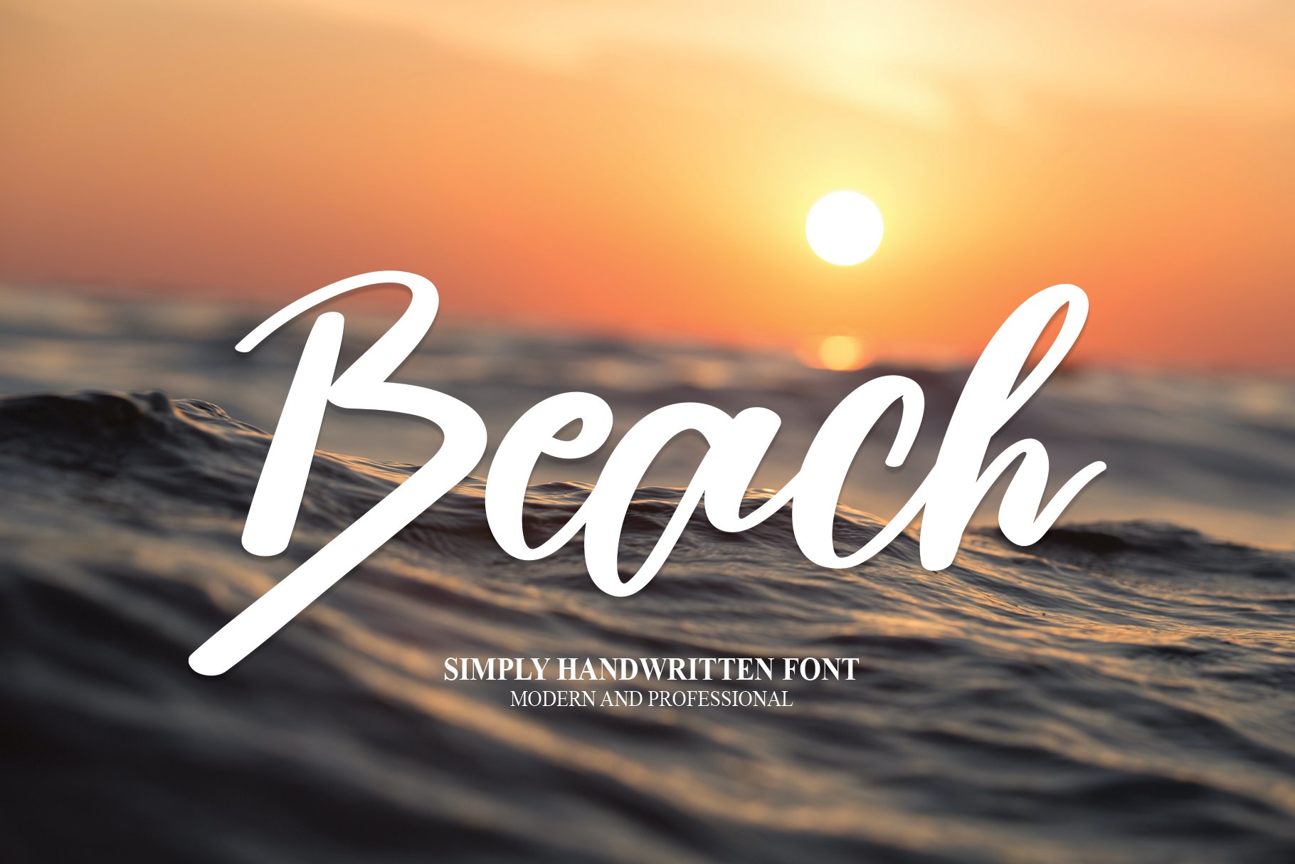 Beach | Script Font cover image.