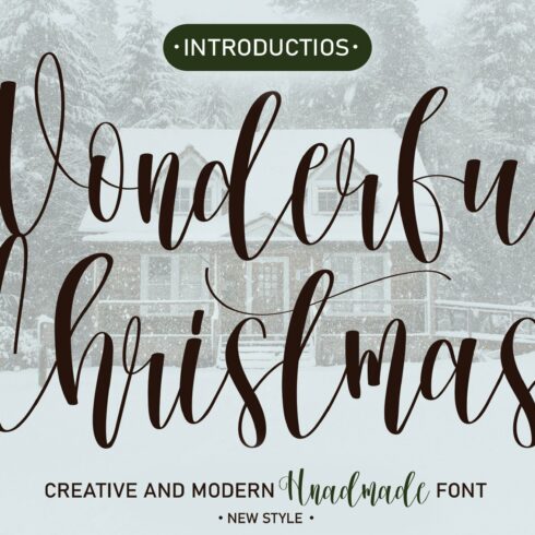 Wonderful Christmas| Handwriten Font cover image.