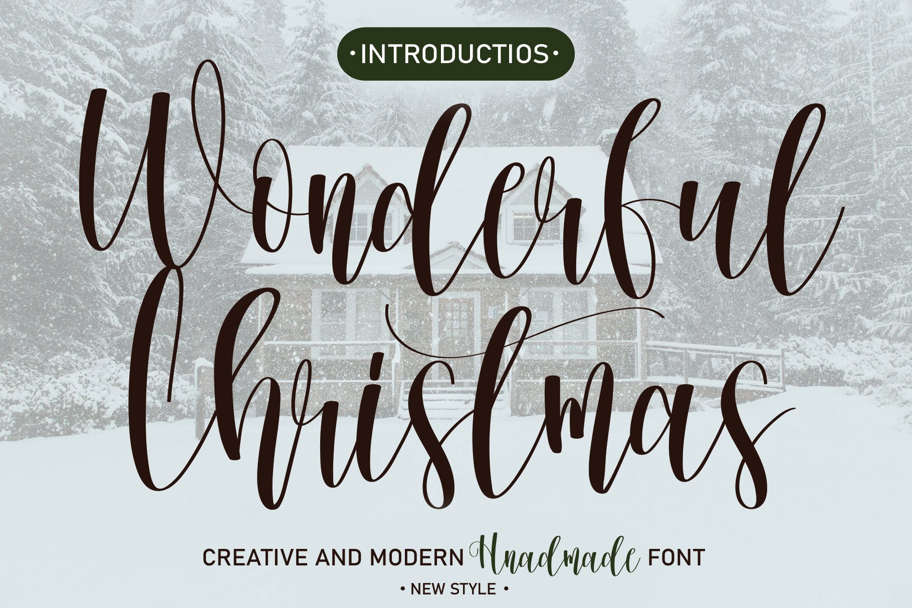 Wonderful Christmas| Handwriten Font cover image.